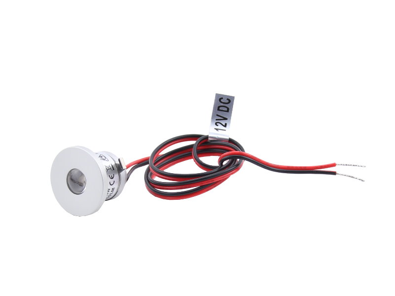 Alu Mini LED Power Spot IP65 12V 1W warmweiss dimmbar Einbauleuchte Strahler