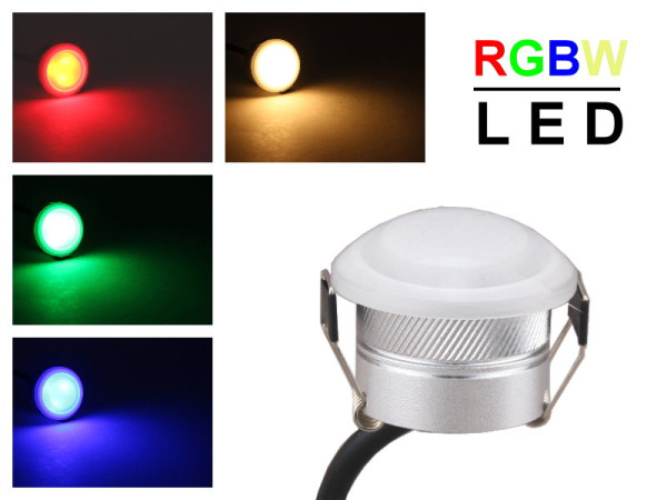RGBW LED Mini Spot 3W 12V IP65