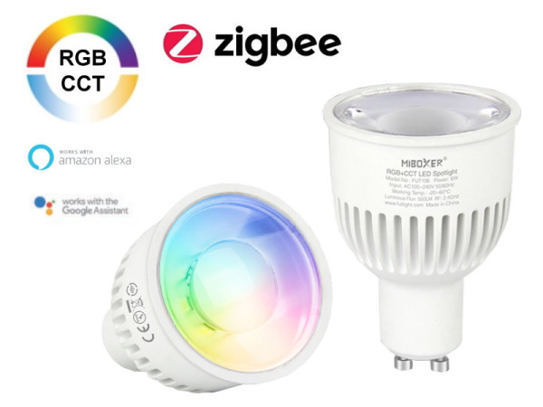 MiBoxer Zigbee LED GU10 6W RGB+CCT Leuchtmittel FUT106Z